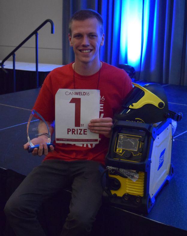 The winner of the welding competition held on the show floor during the expo was also announced. Nick Linkletter won himself an ESAB welding machine. 