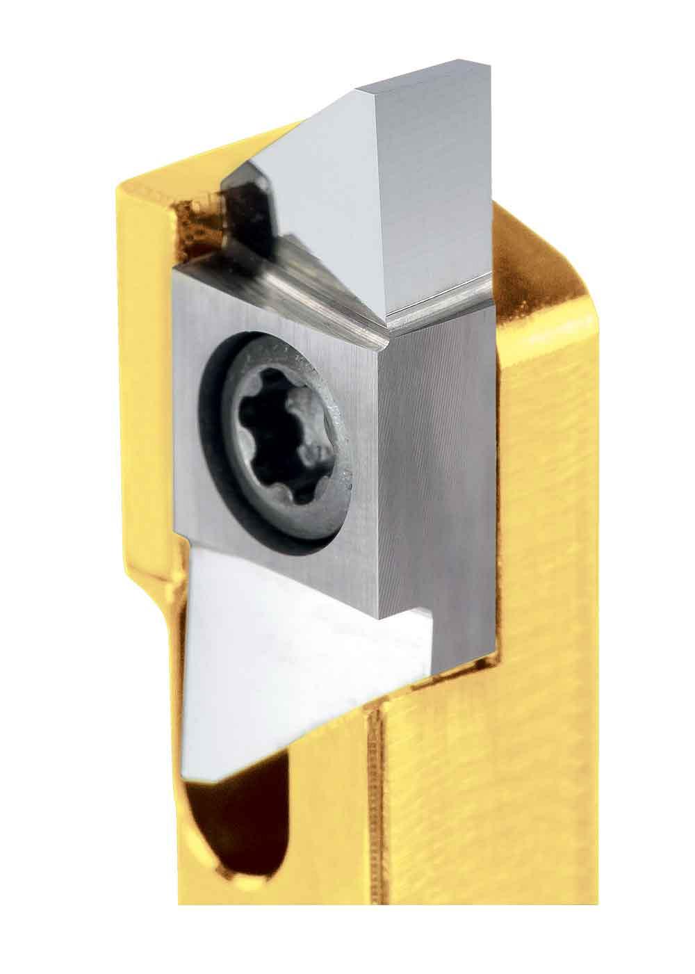 High-precision, indexable S274 tools are designed for machining small diameter bar stock. Photo courtesy of Horn USA.