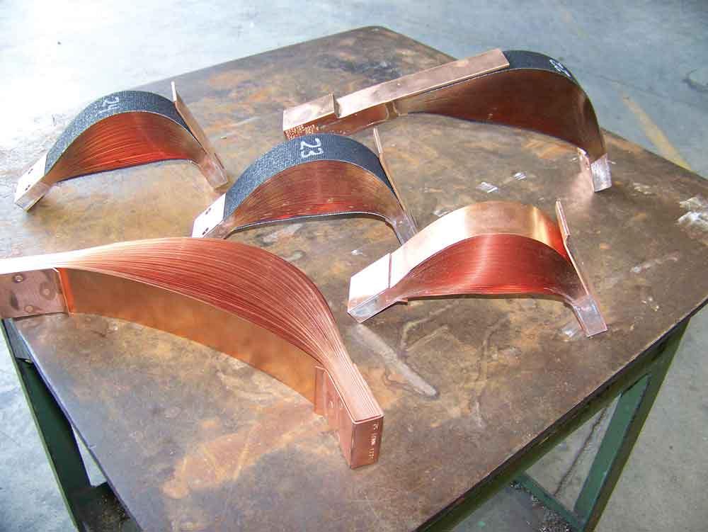 Copper shunts are made in a variety of sizes and shapes.