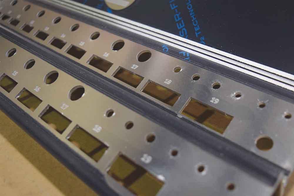 An example of the laser marking it is possible to perform with the fiber laser. 