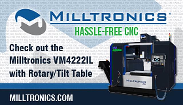 使用Milltronics VM4222IL CNC，使3+2加工变得简单